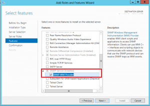 Image result for installing service snmp windows 2012
